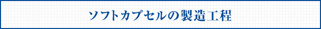 ソフトカプセルの製造工程